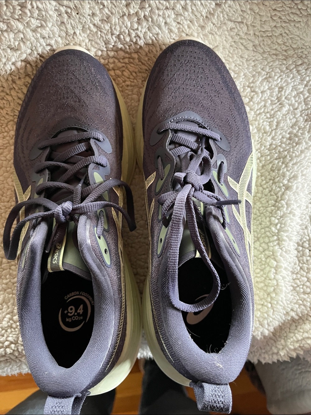 Asics Gel Cumulus 27 navy and mint running shoes women’s size 9 - Picture 2 of 6